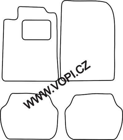 Autokoberce Peugeot 505 1986 - 1989 Perfectfit (3615)